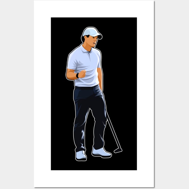 Rory McIlroy Victory Wall Art by RunAndGow